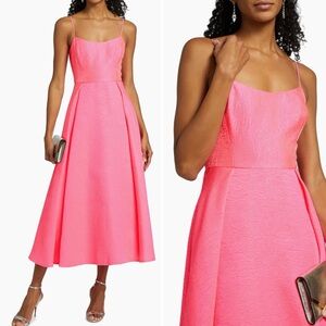 NWT As It May Renae Jacquard Midi Dress in Paradise Pink Size US 2 $595 MSRP